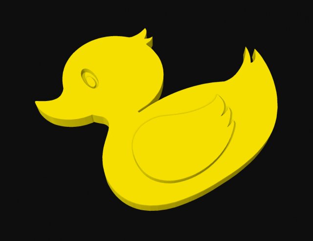 Rubber Ducky Bird Duck Model Cetak 3D .c4d .max .obj .3ds .fbx .stl .blend 