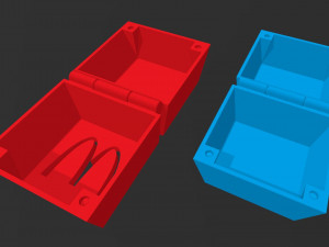 McDonalds Hamburger Box Burger Container McBox 3D प्रिंट मॉडल
