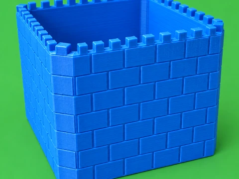 3D Castle Storage Box 3D 打印模型