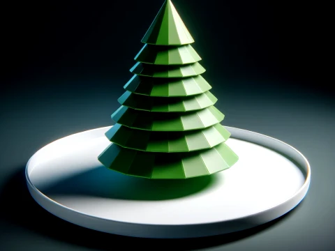 3D Tree Decor Tray Organizer 3D 打印模型