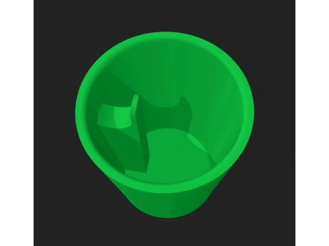 Keychain Cup 3D Print Model