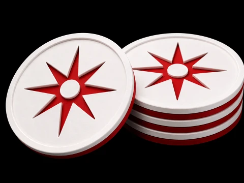 3D Star Coasters 3D Print Model