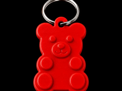 3D Gummy Bear Keychain 3D 打印模型