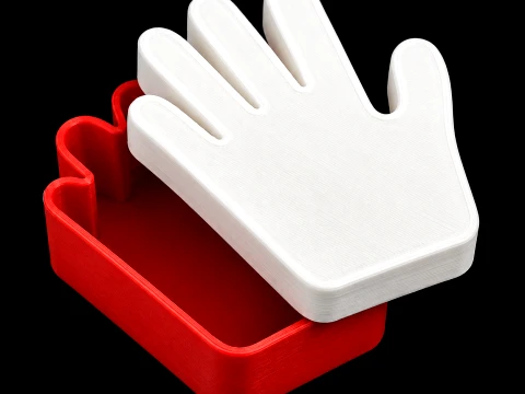 3D Human Hand Storage Box 3D 프린트 모델