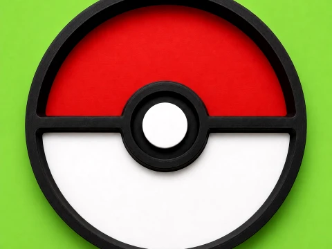 Pokmon Tray Pokeball Organizer Game 3D Druckmodell