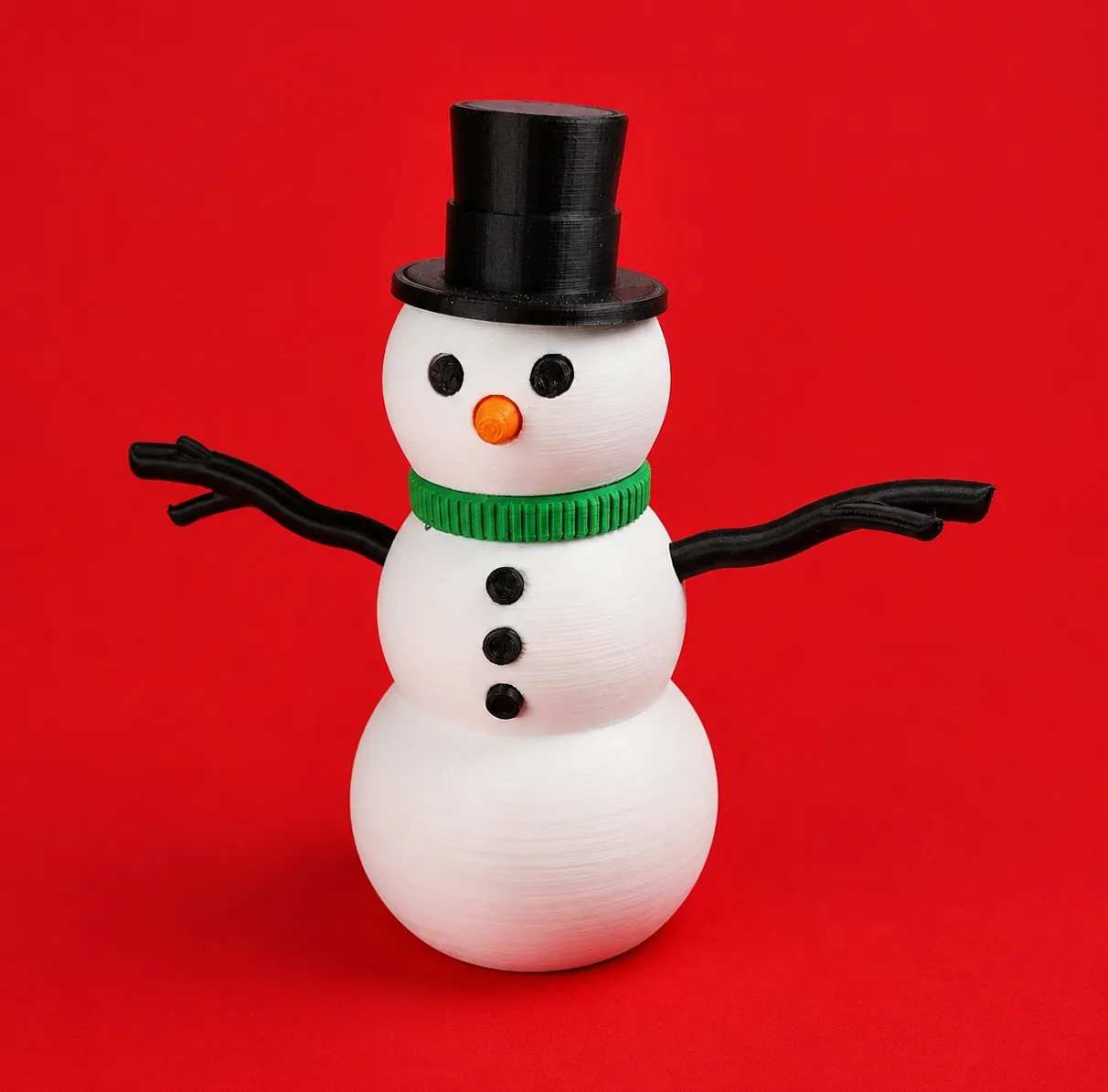 3D Snowman Decoration 3D Print Model .c4d .max .obj .3ds .fbx .stl .blend 