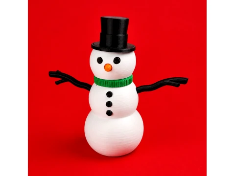 3D Snowman Decoration 3D Принт Модель