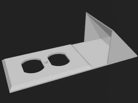 Outlet Cover Box Slot Storage Modelo de Impressão 3D