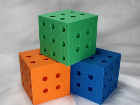 Pen Pencil Holder Cube Block Model do druku 3D