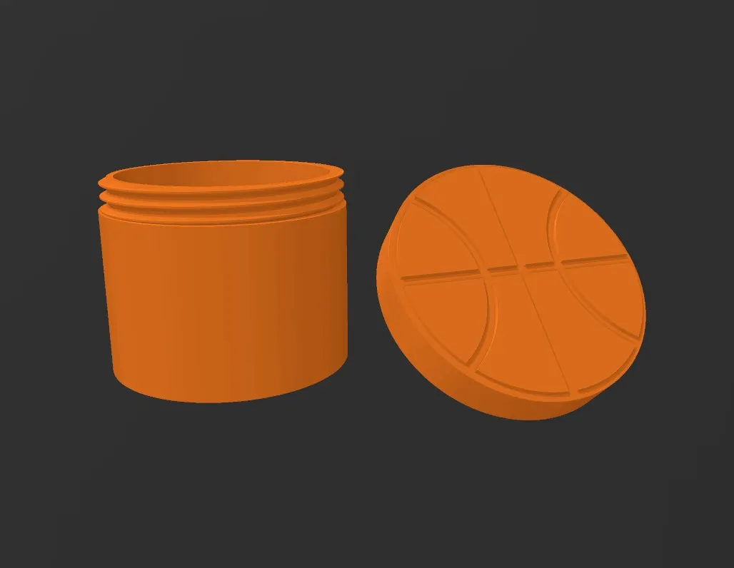 Basketball Container 3D Print Model .c4d .max .obj .3ds .fbx .stl .blend 