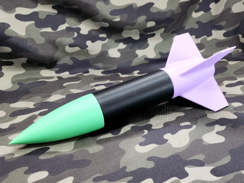 Backyard Rocket Model Toy Decor Flight 3D Baskı Modeli