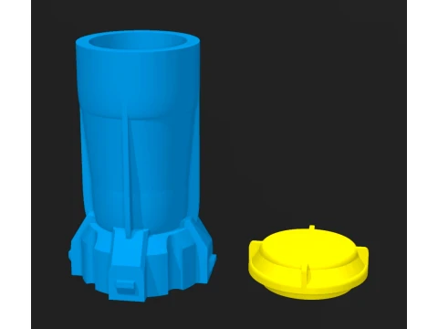 Industrial Cup Concept Art 3D Print Model