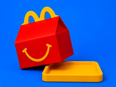 McFood Happy Meal Covered Tray 3D 3D Print Model