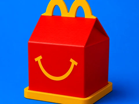 McFood Happy Meal Covered Tray 3D 3D Print Model