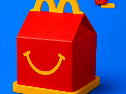 McFood Happy Meal Covered Tray 3D 3D Print Model