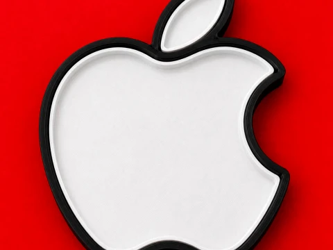 Apple Logo 3D Nested Tray Computers Logo Art Organizer 3D Print Model