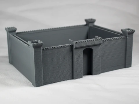 Tray Soap Holder Dish Storage Organizer Castle Modèles 3D en vedette
