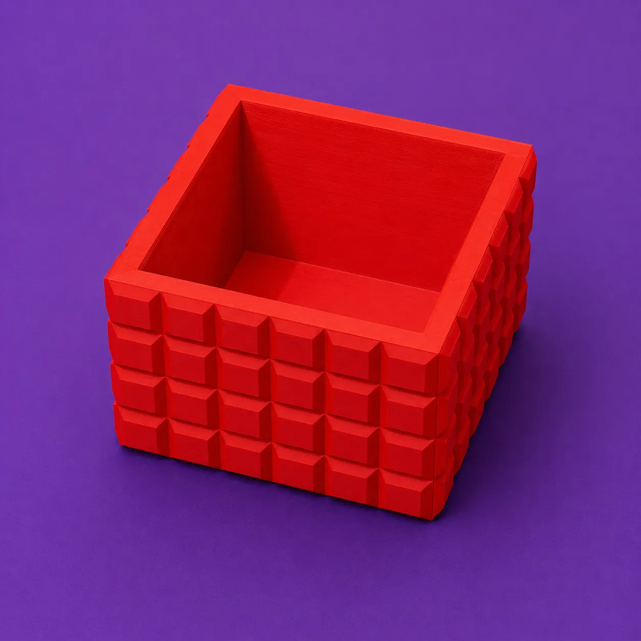 Pineapple Textured Box Storage Container 3D Print Model .c4d .max .obj .3ds .fbx .stl .blend