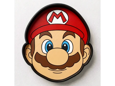 Mario Face Tray Organizer 3Dプリントモデル