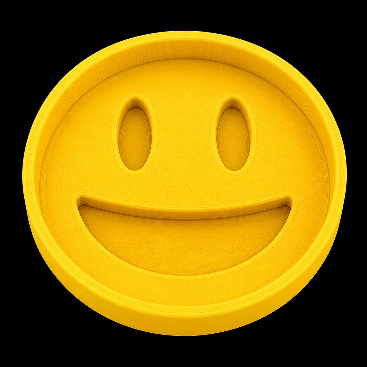 Smiley Face Logo Art Tray Organizer 3D Print Model .c4d .max .obj .3ds .fbx .stl .blend