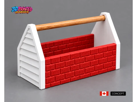 Tool Storage 3D Toolbox Container House 3Dプリントモデル