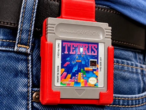 Retro Gameboy Game Nerd Travel Clip 3D 3D Print Model