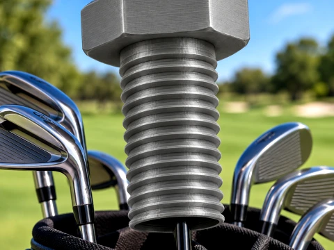 Golf Club Cover Bolt Cap Sock Game Modelo de impresión 3D