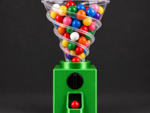 Tornado Gumball Machine Modèles 3D en vedette