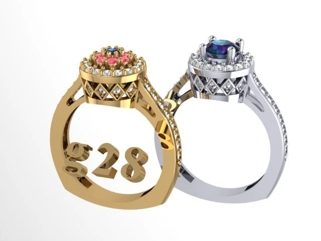 rings 3D Model .c4d .max .obj .3ds .fbx .stl .blend 