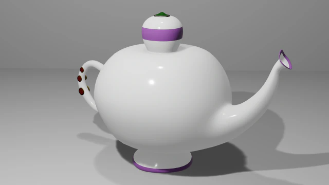 茶壶 3D 模型 .c4d .max .obj .3ds .fbx .stl .blend 