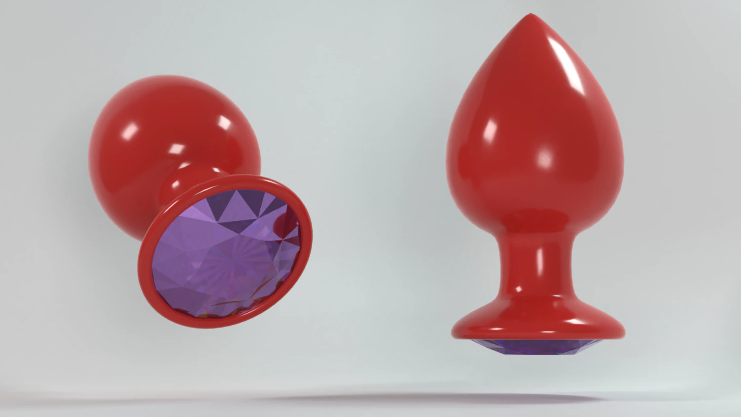 anal plug toy 3D Model .c4d .max .obj .3ds .fbx .stl .blend 