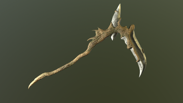 Druids Scythe 3Dモデル .c4d .max .obj .3ds .fbx .stl .blend 