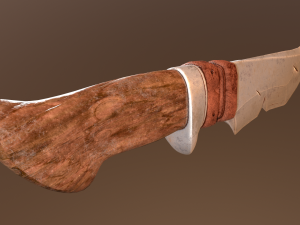 Hunting Knife 3D Model