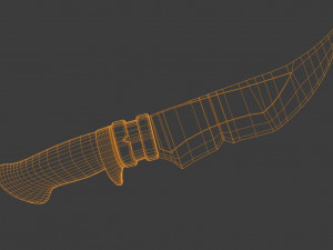 Hunting Knife 3D Model