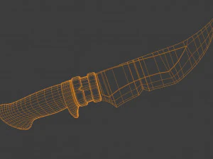 Hunting Knife 3D Model