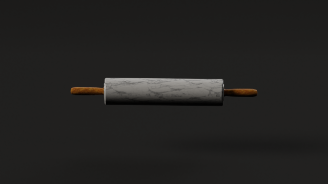 marble rolling pin Modelo 3D .c4d .max .obj .3ds .fbx .stl .blend 