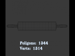 marble rolling pin Modelo 3D
