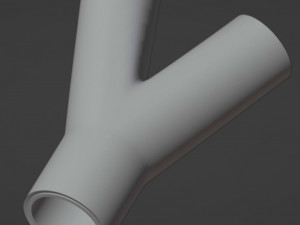 Y-branch for suction hose 3D Print Models