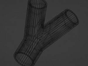 Y-branch for suction hose Model do druku 3D