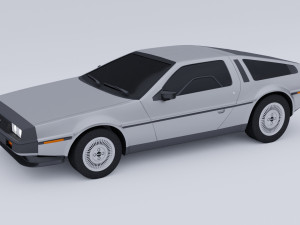 DeLorean DMC-12 1981 3D Модель