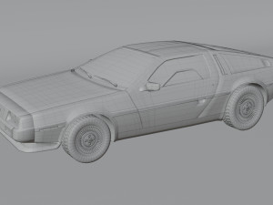 DeLorean DMC-12 1981 3D Модель
