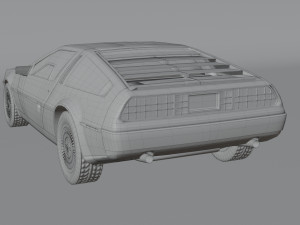 DeLorean DMC-12 1981 3D Модель