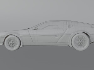 DeLorean DMC-12 1981 3D Модель