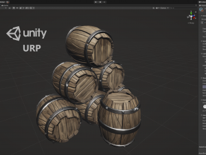 wooden barrel 3D मॉडल