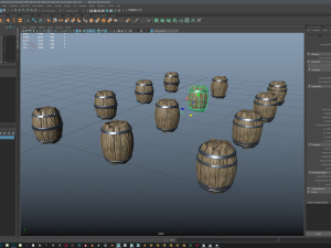 wooden barrel 3D मॉडल