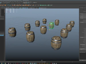 wooden barrel 3D Model