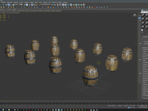 wooden barrel 3D मॉडल