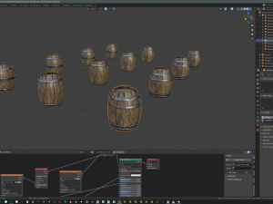 wooden barrel 3D मॉडल