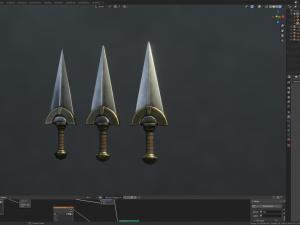 fantasy dagger Modelo 3D