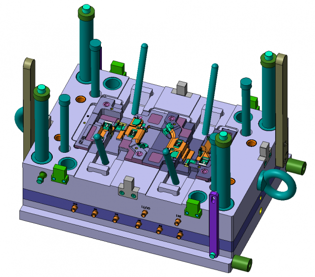 plastic injection mold Model 3D .c4d .max .obj .3ds .fbx .stl .blend